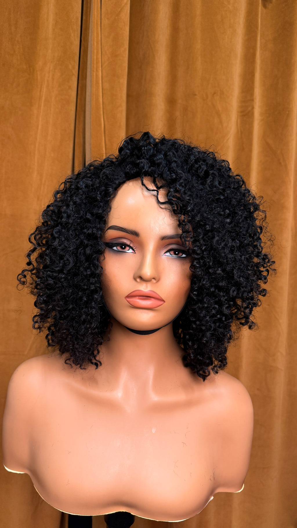 Custom St. Lucia Curly Bob - FolliFlex™ Half-Wig Unit - Ready to Wear