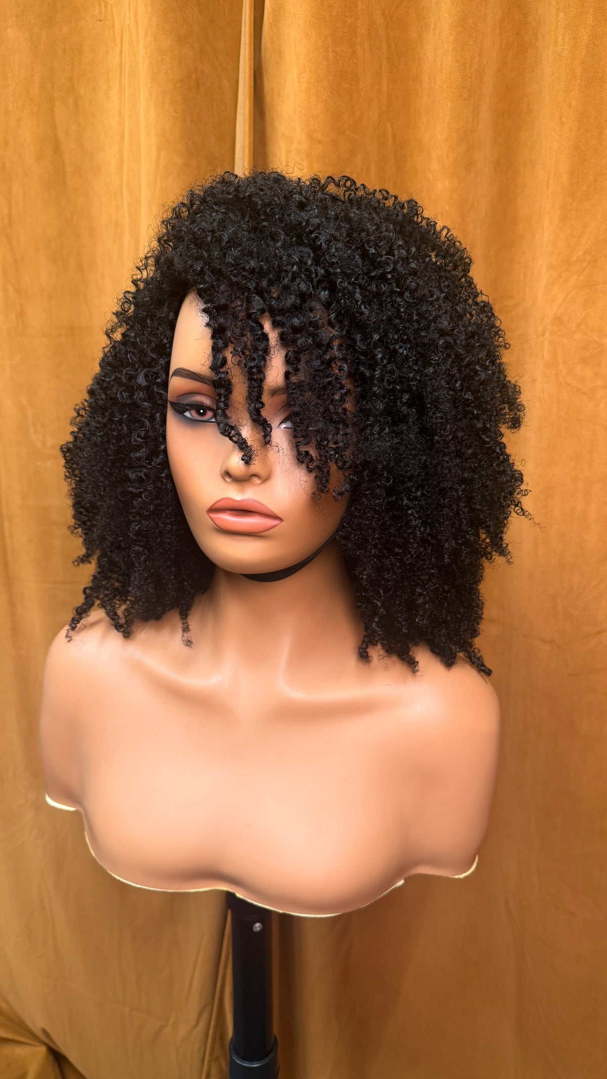 20 inch Afro Kinky Coily - FolliFlex™ Half-Wig Unit - Ready to Wear