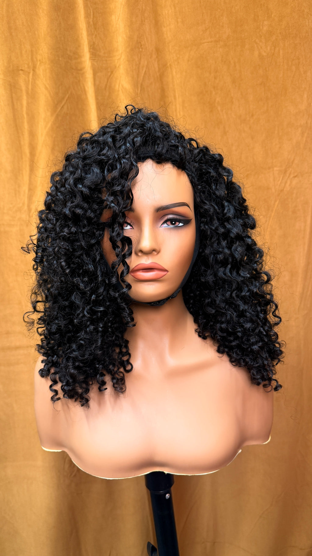 16 inch Fiji Curly - FolliFlex™ Half-Wig Unit - Ready to Wear
