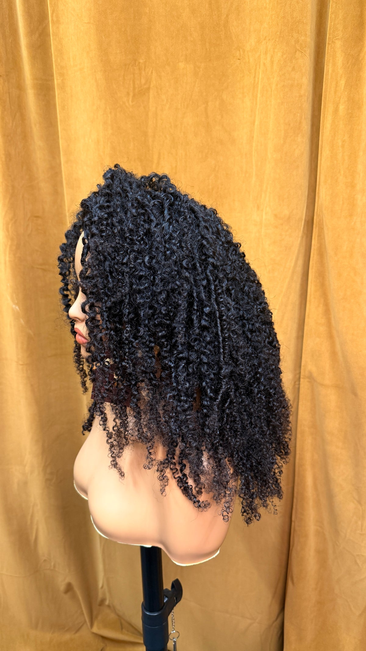 24 inch Afro Kinky Coily - FolliFlex™ Half-Wig Unit - Ready to Wear