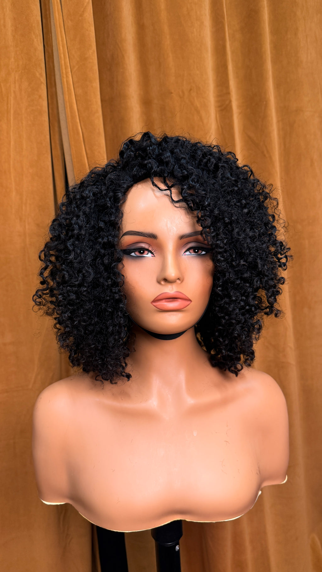 Custom St. Lucia Curly Bob - FolliFlex™ Half-Wig Unit - Ready to Wear