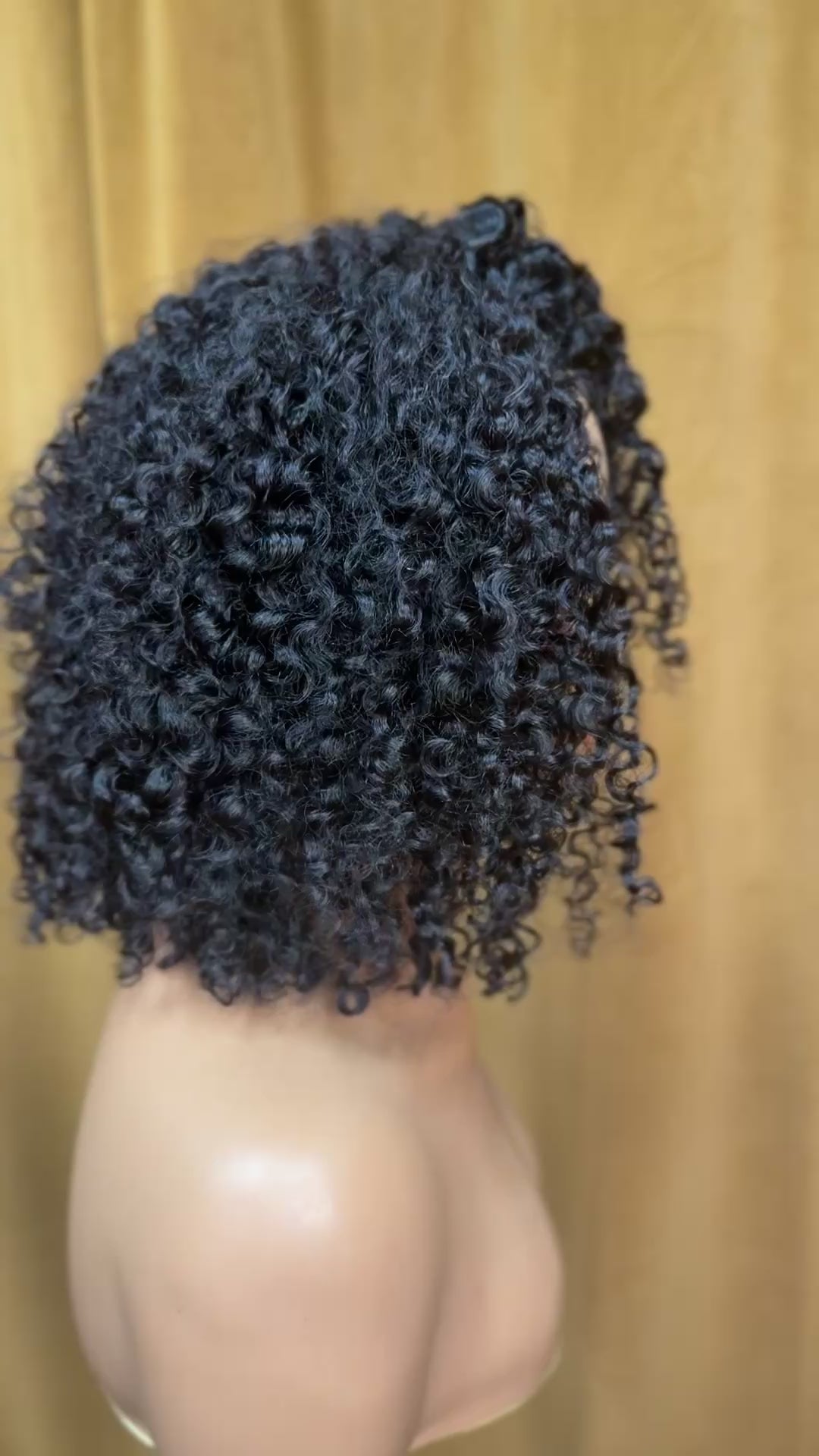 Custom St. Lucia Curly Bob - FolliFlex™ Half-Wig Unit - Ready to Wear