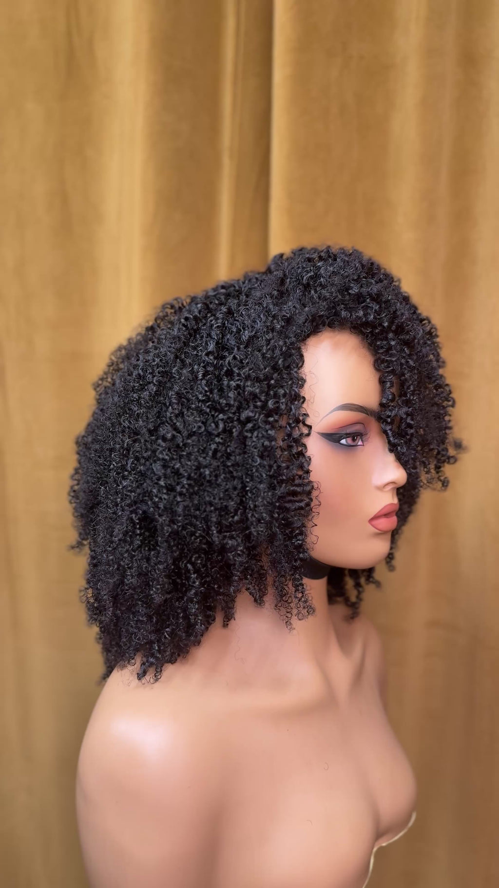 20 inch Afro Kinky Coily - FolliFlex™ Half-Wig Unit - Ready to Wear