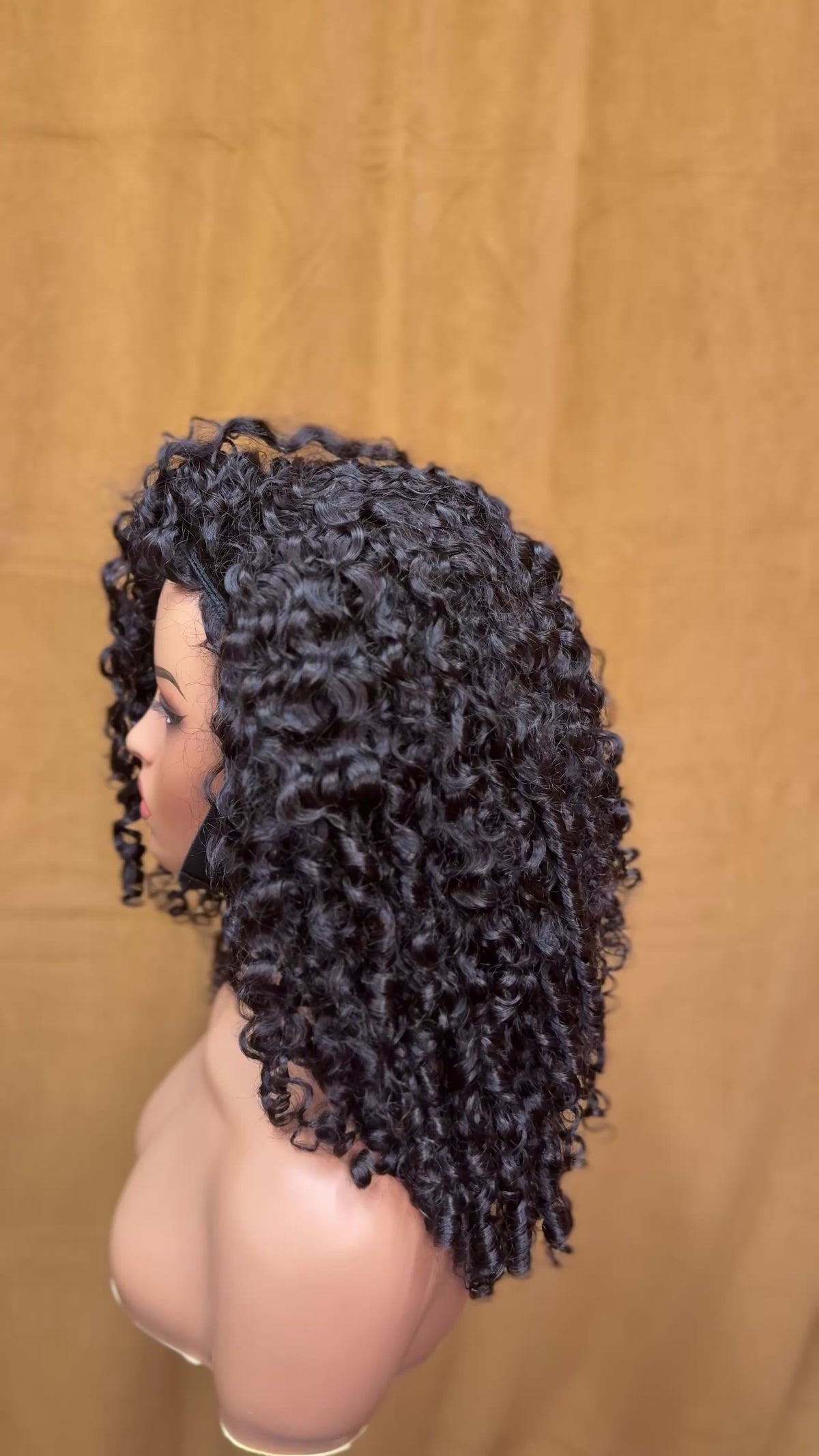 16 inch Fiji Curly - FolliFlex™ Half-Wig Unit - Ready to Wear