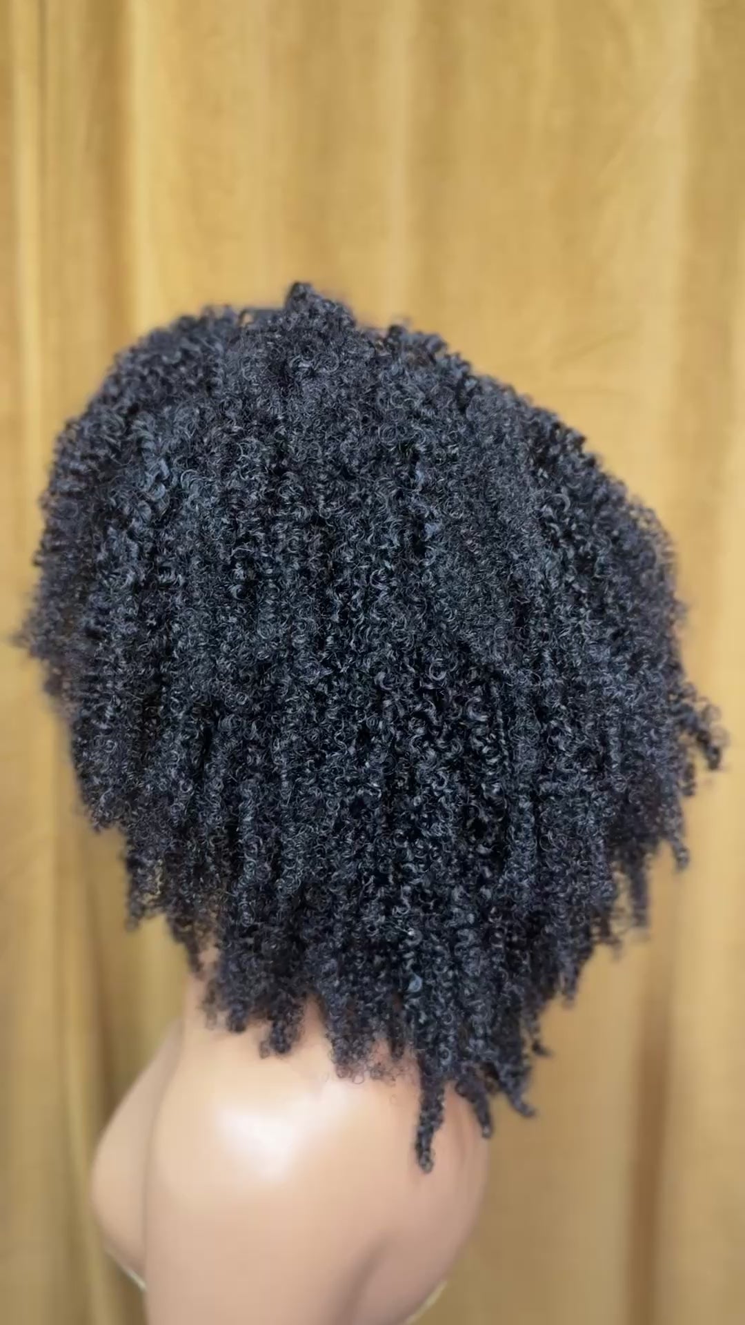 20 inch Afro Kinky Coily - FolliFlex™ Half-Wig Unit - Ready to Wear