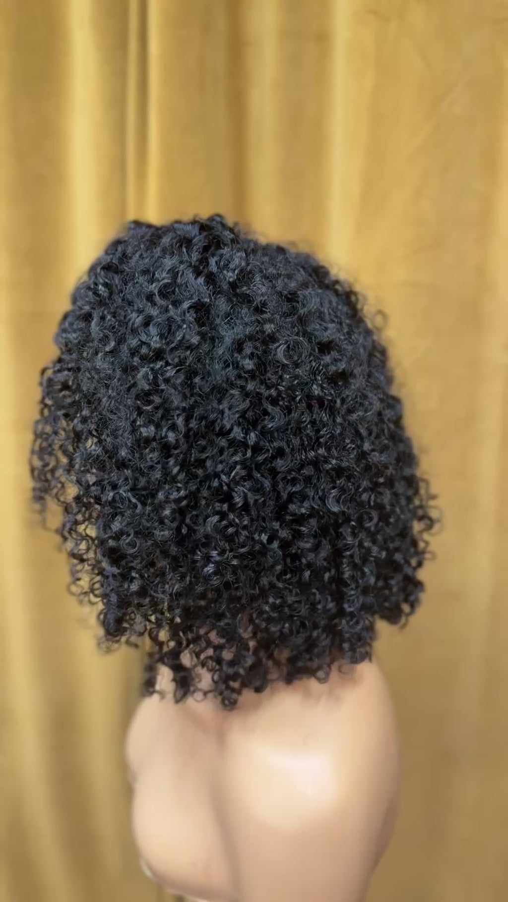 Custom St. Lucia Curly Bob - FolliFlex™ Half-Wig Unit - Ready to Wear