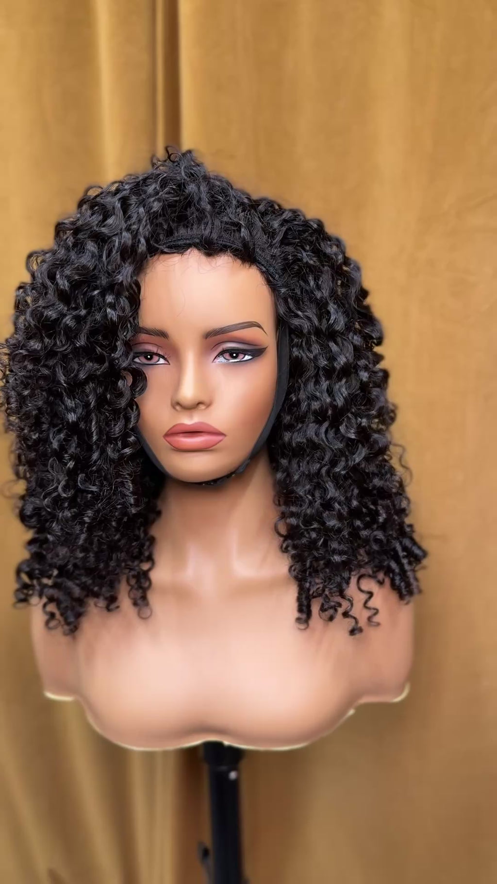 16 inch Fiji Curly - FolliFlex™ Half-Wig Unit - Ready to Wear
