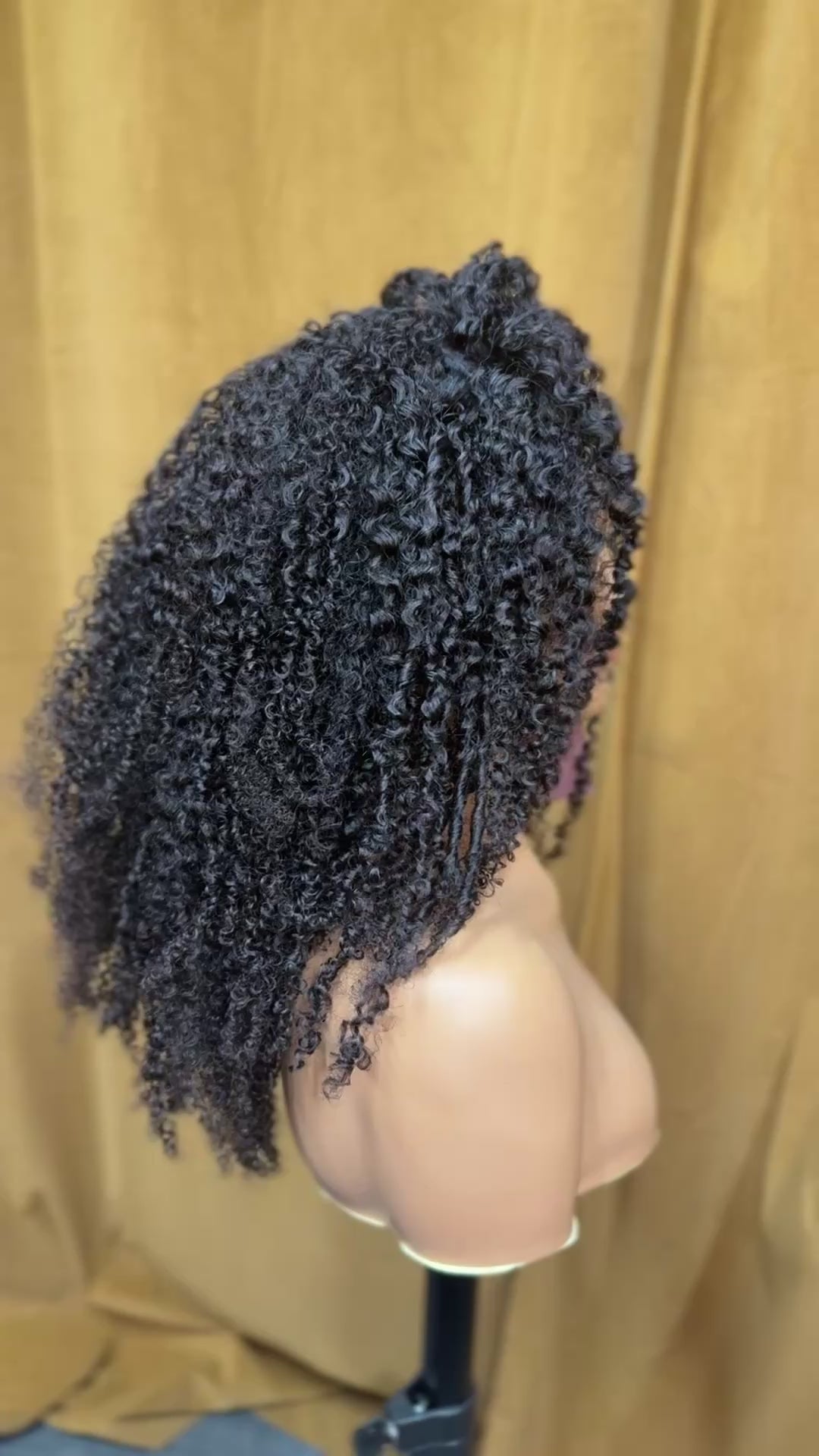 24 inch Afro Kinky Coily - FolliFlex™ Half-Wig Unit - Ready to Wear